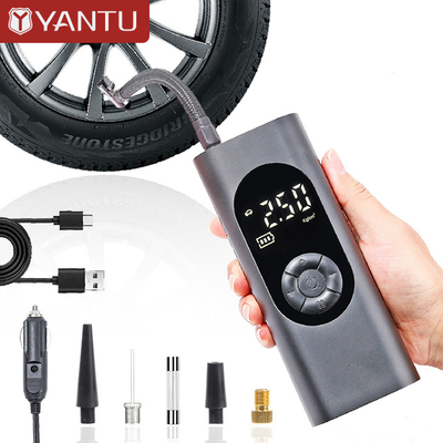 Portable YANTU AM32 Metal Cordless Digital Tire Inflator for Bicycles Cars and More