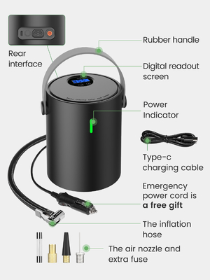 12V 150psi Electric Automatic Inflatable Car Tyre Air Pump Compressor Machine YANTU A05