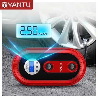 ABS Material YANTU A01 12v Electric Car Air Inflator Portable Digital Pumps Compressor