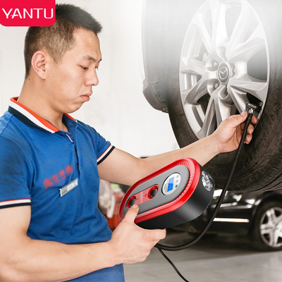 ABS Material YANTU A01 12v Electric Car Air Inflator Portable Digital Pumps Compressor