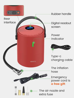 2022 A05 150PSI Rechargeable Electric Portable Tire Inflator for BMW Car and Bicycle