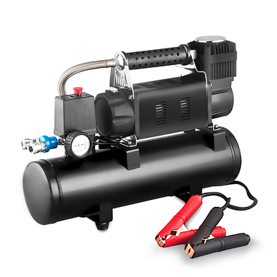YANTU AM48 DC12V/24V 60MM Cylinder Air Compressor for Car Tires Max 160L/min 8L Tank