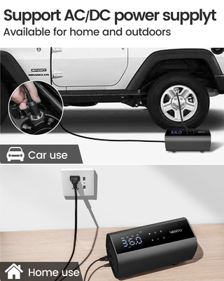 Portable Cordless Universal Electric Car Tire Inflator with Digital Automatic Function