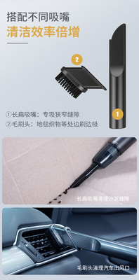 Durable YANTU V51 Handheld Vacuum Cleaner with 15000PA Suction Power and Metal Filter