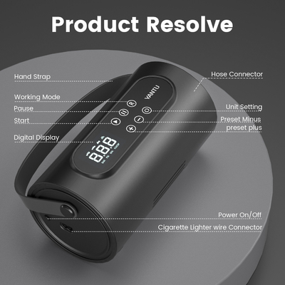 YANTU A26 110V Electric Inflator with 10A Work Current and Emergency Charging Cable