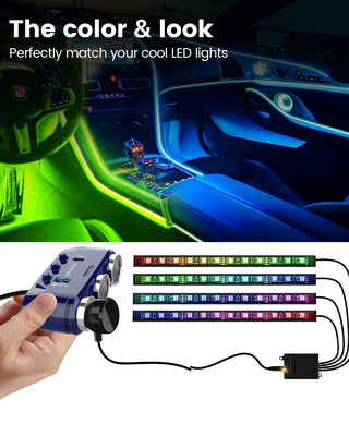 YANTU B39-C Mini Car Charger 3 Sockets 2 USB Ports 12V QC PD with Voltage Monitoring