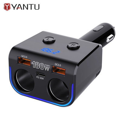 YANTU L04 180w QC PD Quick Charging Car Charger with Dual USB and Cigarette Lighter