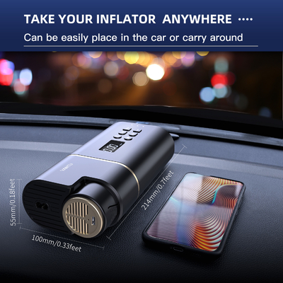 YANTU A31 Digital Tire Inflator 12V Portable Air Compressor Pump for Universal Vehicles