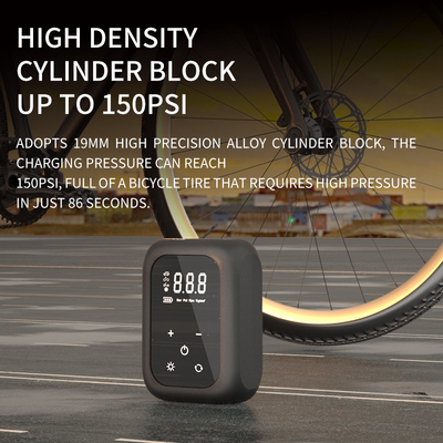 Portable YANTU AM50 Cordless Digital Bike Air Pump Compressor for Car Bicycle Balls