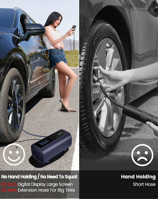Blue YANTU A22 Mini Cordless High Pressure Air Pump150PSI Portable Digital Automatic Electric Car Tire Inflators Compressor Machine