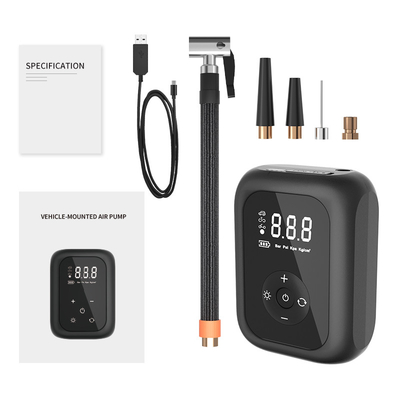 Portable YANTU AM50 Cordless Digital Bike Air Pump Compressor for Car Bicycle Balls