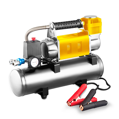 flow YANTU AM48 RV Portable Air Pump Compressor with Air Tank for Dust Blowing Car Wheel Tyre Inflator 750W