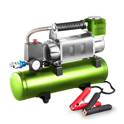 flow YANTU AM48 RV Portable Air Pump Compressor with Air Tank for Dust Blowing Car Wheel Tyre Inflator 750W