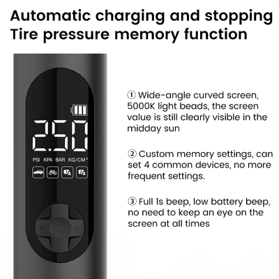 YANTU A23 OEM Wireless Mini Car Tyre Electric Air Compressor for 12v Tires Inflators