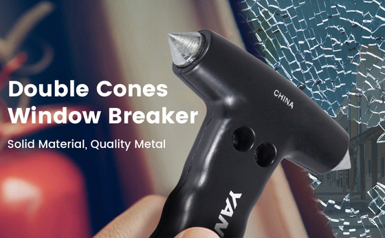 ABS Steel Vehicle Safety Emergency Car Glass Hammer And Seat Belt Cutter Escape Tool