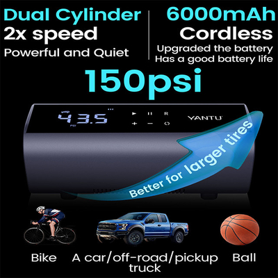 YANTU A22 Noise≤80dB Work Current 10A Fast Wireless Tire Inflator for Pick-up Trucks