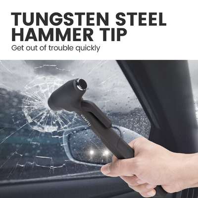 YANTU F05 Carbon Steel Long Handle Car Safety Life Hammer Auto Emergency Escape Rescue Tool Window Breaker Seatbelt Cutter Hammer