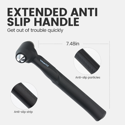 YANTU F05 Carbon Steel Long Handle Car Safety Life Hammer Auto Emergency Escape Rescue Tool Window Breaker Seatbelt Cutter Hammer