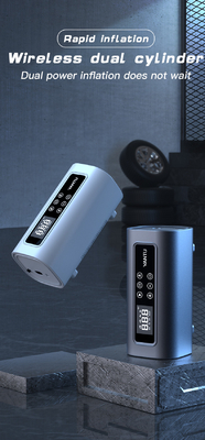 Blue YANTU A22 Rechargeable Electric Digital Wireless Portable Cordless Tyre Inflator