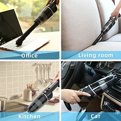 Small Cordless Car Wash Vacuum Cleaner YANTU V01S Mini Rechargeable Wireless Handheld