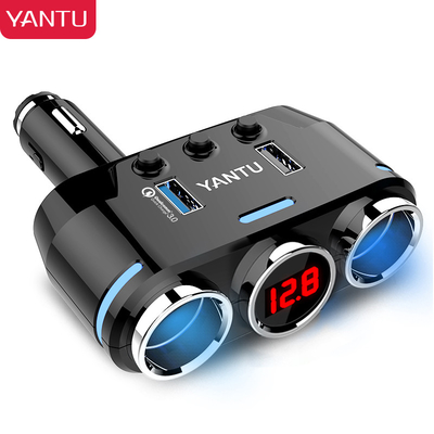 Portable USB Cigarette Lighter Sockets for Phone and Mobile A4 100W Fast Car Charger Adapter