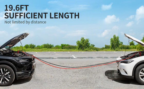 6M Car Battery Jump Leads Booster Cable Jumper Cable for Petrol Diesel Car Van Truck