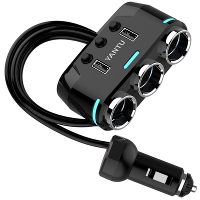 2008-2021 Year YANTU B39 Wired Car Cigarette Lighter Adapter with -Chic Design Style