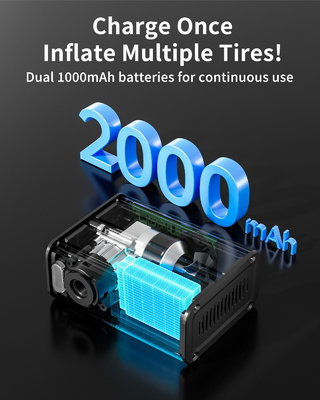 Portable Electric Bicycle Motorbike Air Pump Compressor Tyre Inflator YANTU K1 150psi