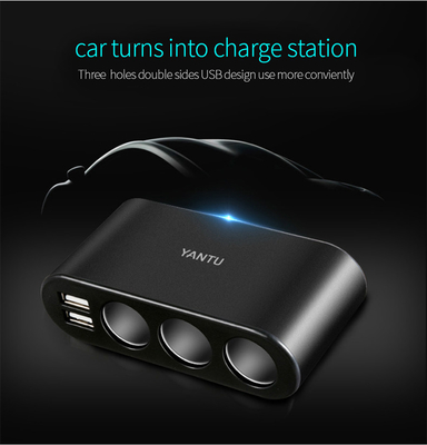 Metal Wired Dual USB C Fast Car Charger with Voltage Monitoring and Charging Function