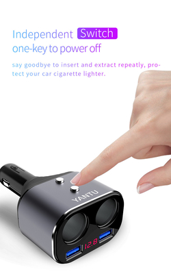 YANTU L01 Fast Car Charger for Phone iPhone and Mobile USB Connection Type-C Mini Portable USB-C Cigarette Lighter Sockets