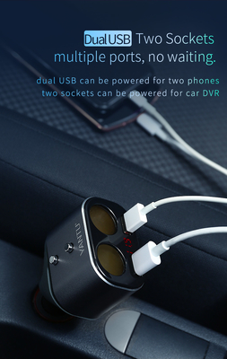 YANTU L01 Fast Car Charger for Phone iPhone and Mobile USB Connection Type-C Mini Portable USB-C Cigarette Lighter Sockets