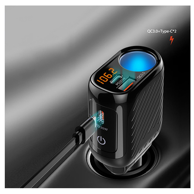 YANTU L03 120W Car Charger Dual USB QC PD Voltage Monitoring for Maximum Charging Power