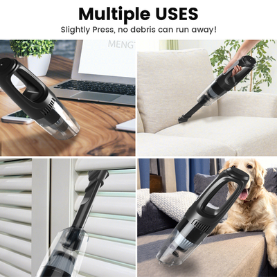 Aluminum Fan Blade Cordless Handheld Car Wash Vacuum Cleaner with 12V Powerful Motor
