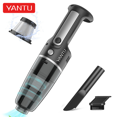YANTU V01 Wireless Black Mini Handheld Vacuum Cleaner for Car Wash and Home Cleaning