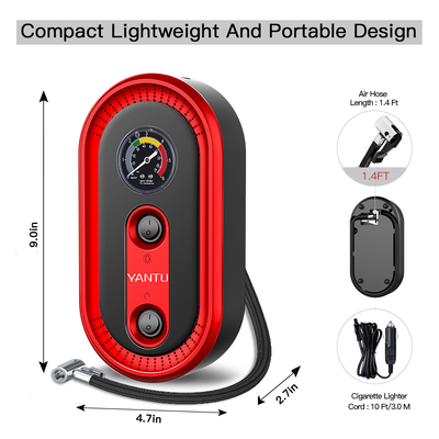 Electric Air Pump Max Pressure 101-150Psi Emergency Charging Cable Accessory for YANTU A01