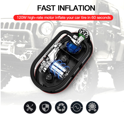 2007-2021 Year YANTU A01 250PSI 12V Mechanical Portable Wired Air Pump Car Tire Inflators