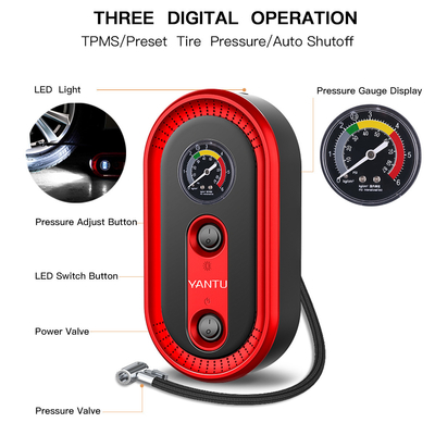 2007-2021 Year YANTU A01 250PSI 12V Mechanical Portable Wired Air Pump Car Tire Inflators