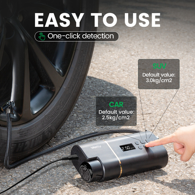 Max Pressure 101-150Psi 12v Mini Car Tyre Electric Portable Air Pump with LCD Display
