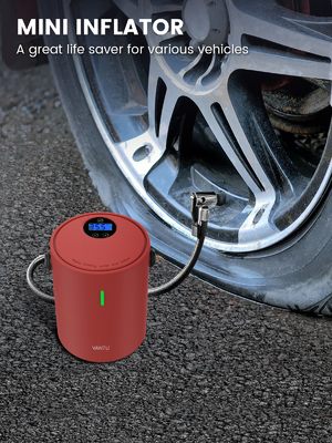 Wireless 12V Tire Inflator by YANTU A05 Portable Mini Cordless Air Pump for Cars