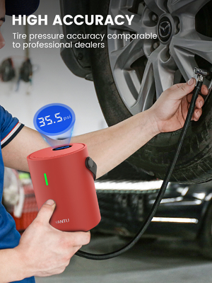 Wireless 12V Tire Inflator by YANTU A05 Portable Mini Cordless Air Pump for Cars