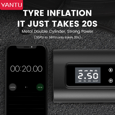 YANTU A22 Double Cylinder Wireless Air Compressor High Pressuret Tire Inflator 150PSI
