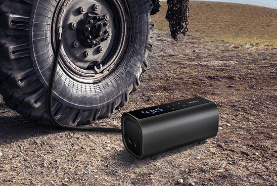 YANTU A22 12V Silent Inflatable Electric Car Pump Rechargeable Portable and Heavy Duty