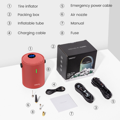 Audi Car Fitment YANTU A05 Wireless Air Compressor with Powerbank and Emergency Light