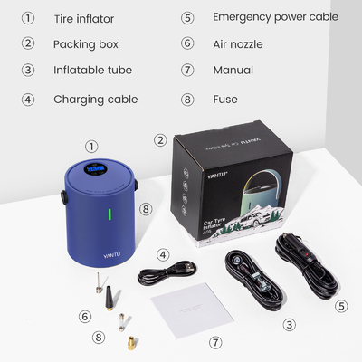 YANTU A05 150PSI Portable Silent Electric Power Tire Inflator with Wireless Function