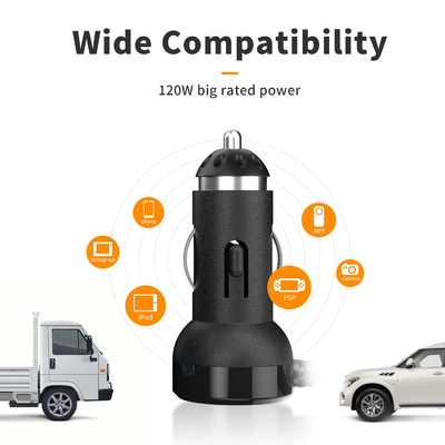 USB Connection YANTU LM21 Fast Car Charger Adapter for Phone iPhone and Mobile Portable Type-C Mini Cigarette Lighter