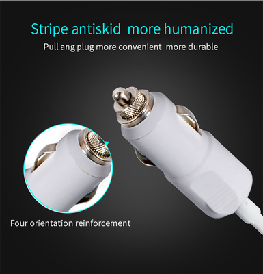 Metal Material 12V 24V Wired Dual USB C Fast Car Charger Adapter with Voltage Monitoring