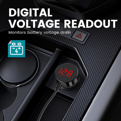Intelligent Controller Car Cigarette Lighter Adapter with 3 Sockets and Dual USB Ports