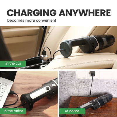 Powerful Car Vacuum Cleaner for Wet and Dry Cleaning 35*7.4*7.6cm Output Voltage 8V
