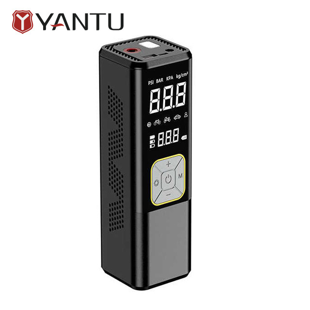 Black YANTU AM43 Mini Cordless High Pressure Air Pump150PSI Portable Digital Automatic Electric Car Tire Inflators Compressor Machine