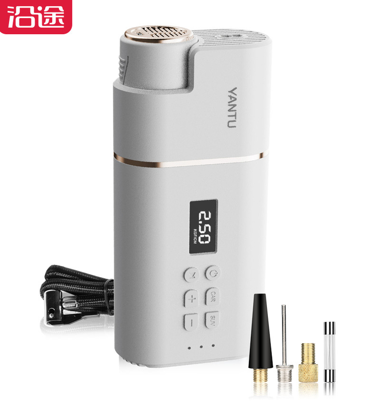 Compact Size YANTU A31 12V 150PSI Air Compressor with Pressure Gauge and Powerbank
